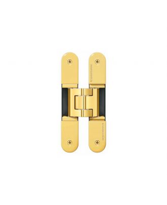 Simonswerk Tectus TE 340 Hinge 3D adjustment feature, 80 kg, Concealed, Polished brass
