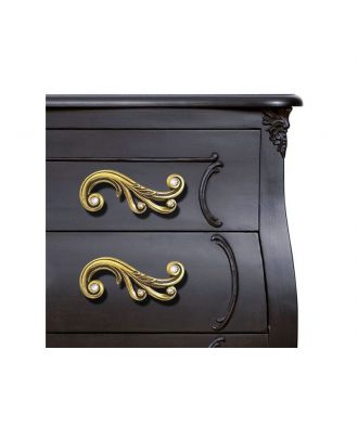 Jolie Crystal furniture Handle 128 mm, Oxide, Right