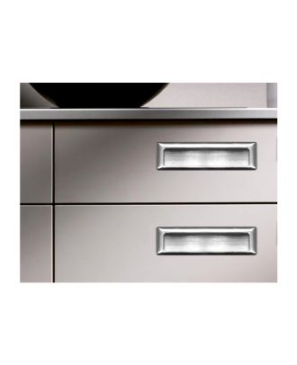 Recessed Furniture Handle128 Mm, Bright Chrome