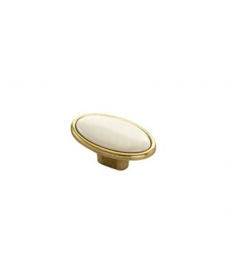 Ceramic Furniture Knob, Oxide X White