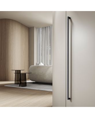 AQUA - Furniture aluminum pull handle 1200 mm, Nero silk effect finish