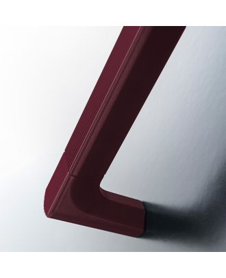 AQUA - Furniture aluminum pull handle 640 mm, Bordeaux silk effect finish