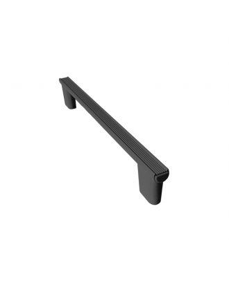 Riva Rama - Furniture pull handle 160 mm, Cool grey silk effect finish