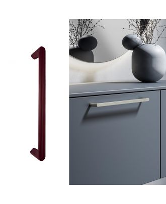 Aqua Rama - Furniture Pull handle 160 mm, Bordeaux silk effect finish