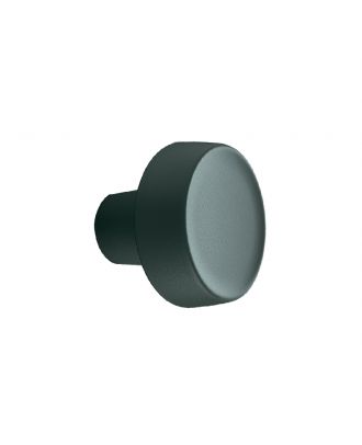 Caligola - Modern round wall hook for clothes, Matt Verde Finish