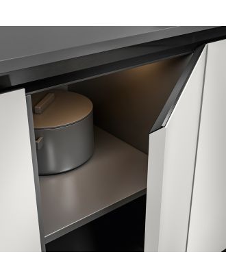 Domino - Modern integrated furniture aluminum handle 3m, Ardesia Shimmer Finish