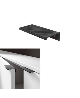 SQUARE - modern furniture aluminum handle 64 mm, Ardesia Shimmer Finish