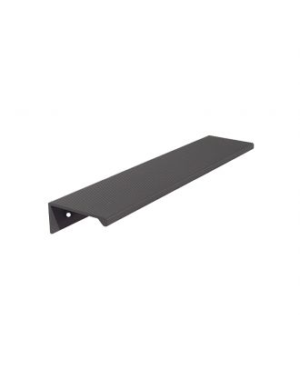 SQUARE - modern furniture aluminum handle 160 mm, Cool grey silk effect finish