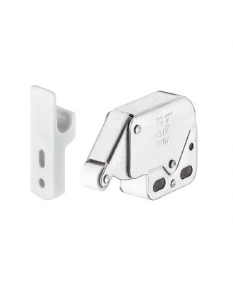 Mini-Latch Spring Catch For Cabinet Doors, Nickel