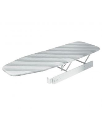 Built-In ironing board for drawer installation with cover in Gray stripes