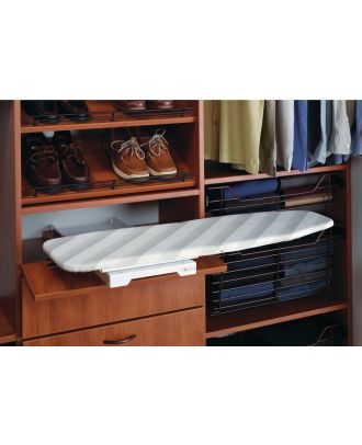 Ironfix Lateral Mounted Ironing Board, Shelf mounted