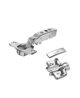 Hettich - soft close hinge Opening angle 110°, overlay, with 4D mounting plate