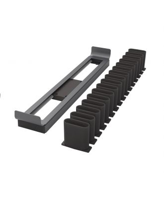 Kesseböhmer Retractable tie and belt holder 450 mm, Conero, D 475 mm, Black