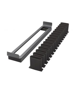 Kesseböhmer Holder for ties and belts facade 320 mm, Conero, D 345 mm, Black