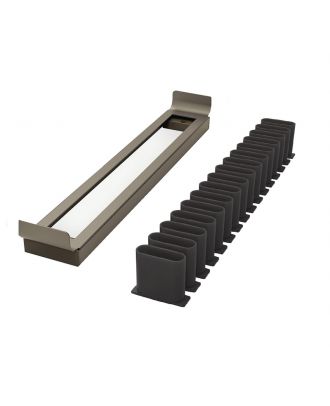 Kesseböhmer Holder for ties and belts facade 320 mm, Conero, D 345 mm, Champagne