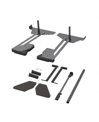 Kesseböhmer - CONERO clothes lift top with shelf for wardrobe, W 985-1168 mm, Black