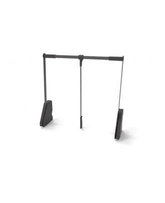 Kesseböhmer - CONERO wardrobe clothes lift, standard, W 985 -1168 mm, load 12 kg, Black