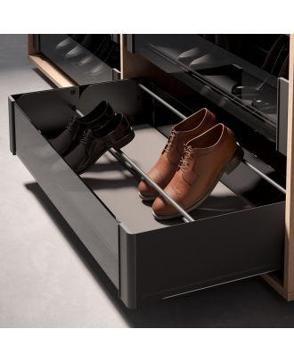 Kesseböhmer - Shoe rack, Conero, W 762 mm, Black