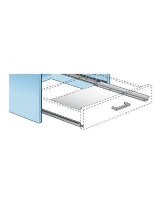 Drawer Roller Runners Single Extension 60Cm, 80Kg