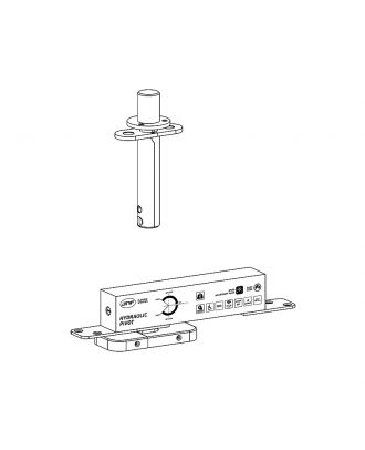 Hydraulic pivot for wooden doors up to 60 kg with hold open 90º