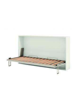 Pozzoli folding wall bed mechanism horizontal, space-saving with amortized pistons, syncronized and adjustable foot