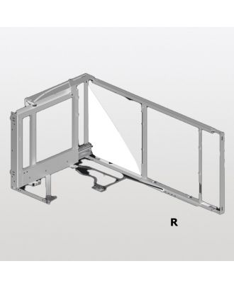 EXCLUSIVE - PEKA Pull-out Magic Corner Standard with Clip-on shelf set Arena Classic, Swings out Right, Silver X White