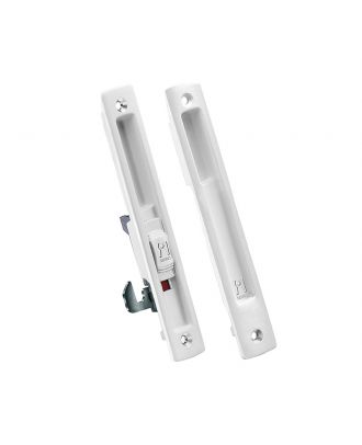 Domus - Kliklok lock for sliding aluminium doors & windows, White
