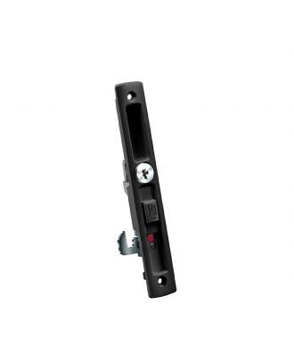 Domus - Kliklok lock with cylinder for sliding aluminium doors & windows, Black