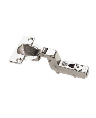 WELDER 110° snap-on cam-adjustable soft-close hinge with Standard Mounting Plate, inset