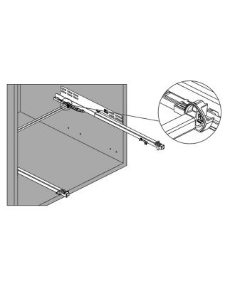Synchronization bar 1070 mm for Excel G Push to open slides