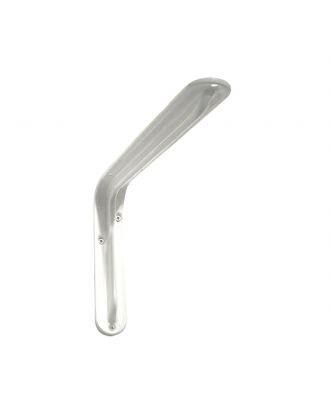 Brackets by pressed steel. Lacquering by epoxy powders, white 30 cm