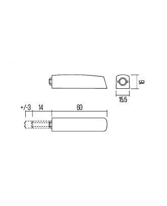 Push To Open With Base And 14Mm Bumper, Gray
