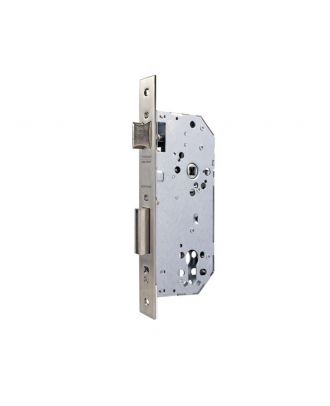 TESA - Mortise lock for wooden doors Backset 50mm, axes 85 mm, Without Cylinder, Silver