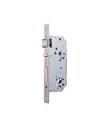 TESA - Entrance Mortice Lock without Cylinder for wooden doors Backset 60mm, axes 85 mm, Silver