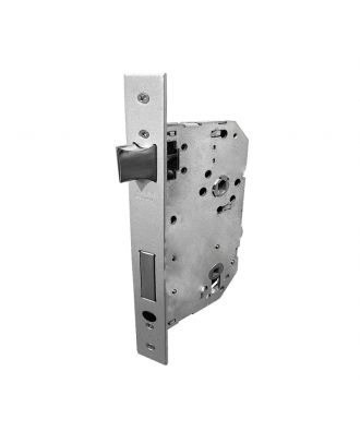 Bathroom Mortise Lock 6 Cm For Wooden Doors, Silver