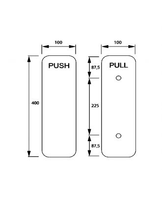 Stainless Steel Pull-Push Handle