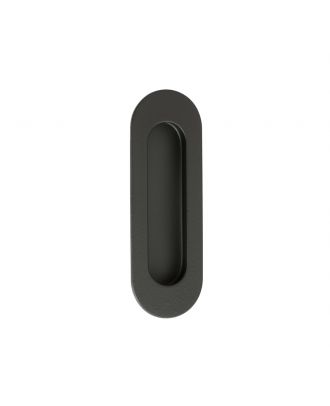 Oval Flush Pull Handle - Black