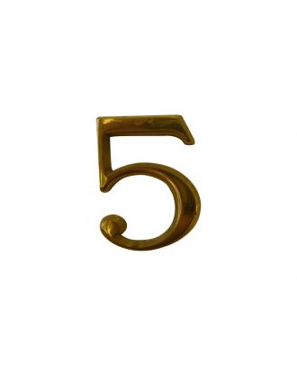 Door Number (5) - Gold