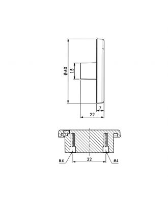 Blue Round Handle With Aluminum C Insert