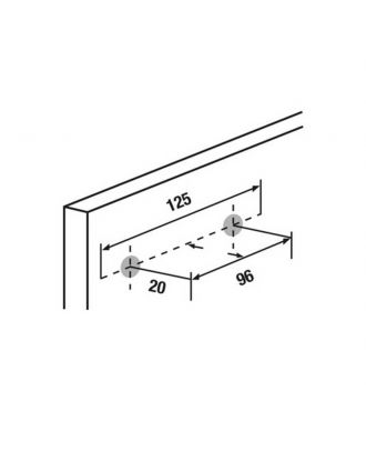 Furniture Handle 12.5 Cm, Light Purple
