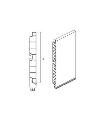 Pvc Plinth Silver 4M, H12Cm - Kitchen Accessories