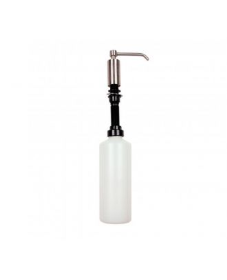 NOFER Stainless steel manual foam soap dispenser 1000 ml for countertop installation, Satin finish