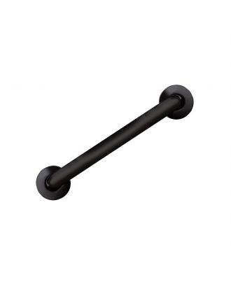 NOFER - Straight support bar to be fixed to the wall 60cm, Stainless steel, Black