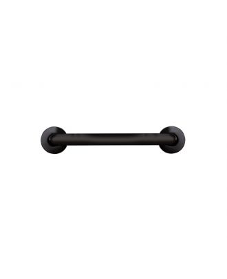 NOFER - Straight support bar to be fixed to the wall 30cm, Stainless steel, Black
