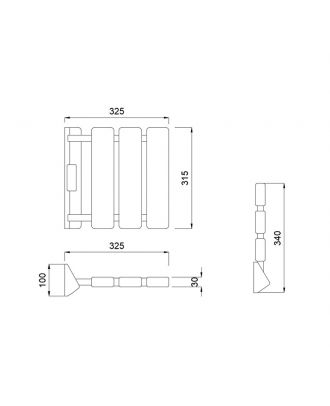 NOFER - Folding shower seat for wall mounting, Lacquered aluminum and ABS, White