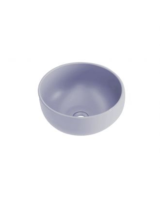 Ceramcolor Round countertop washbasin Ø 36X17 cm, Matt Light gray