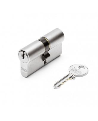 Brass mortice cylinder 6.5cm, Silver