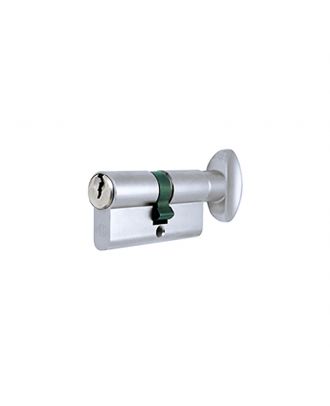 Lock cylinder 7cm with thumb turn for interior doors, Silver