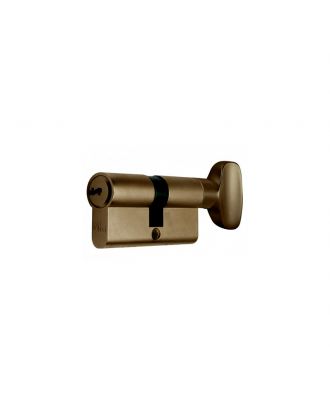 Lock cylinder 7cm with thumb turn for interior doors, Oxide