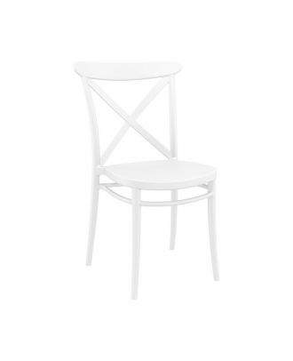 Siesta - Cross chair for indoor and outdoor, White